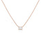 white diamond solitaire choker necklace in rose gold<span class='visuallyhidden'>Call or text 323-404-2959 if you need shopping assistance.</span>